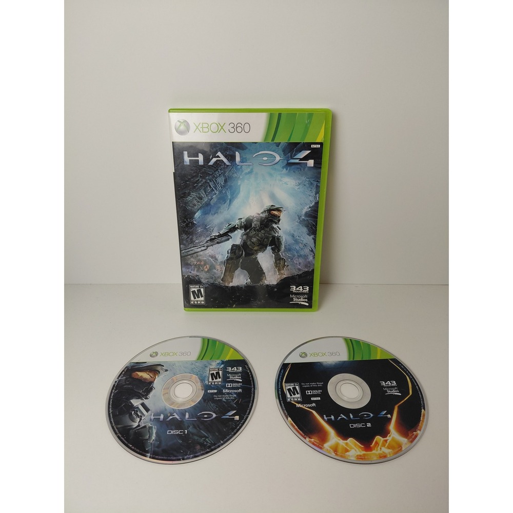 Halo 4 Xbox 360 2012 Microsoft 343 Industries Sci-Fi Shooter 2-Disc Set NTSC